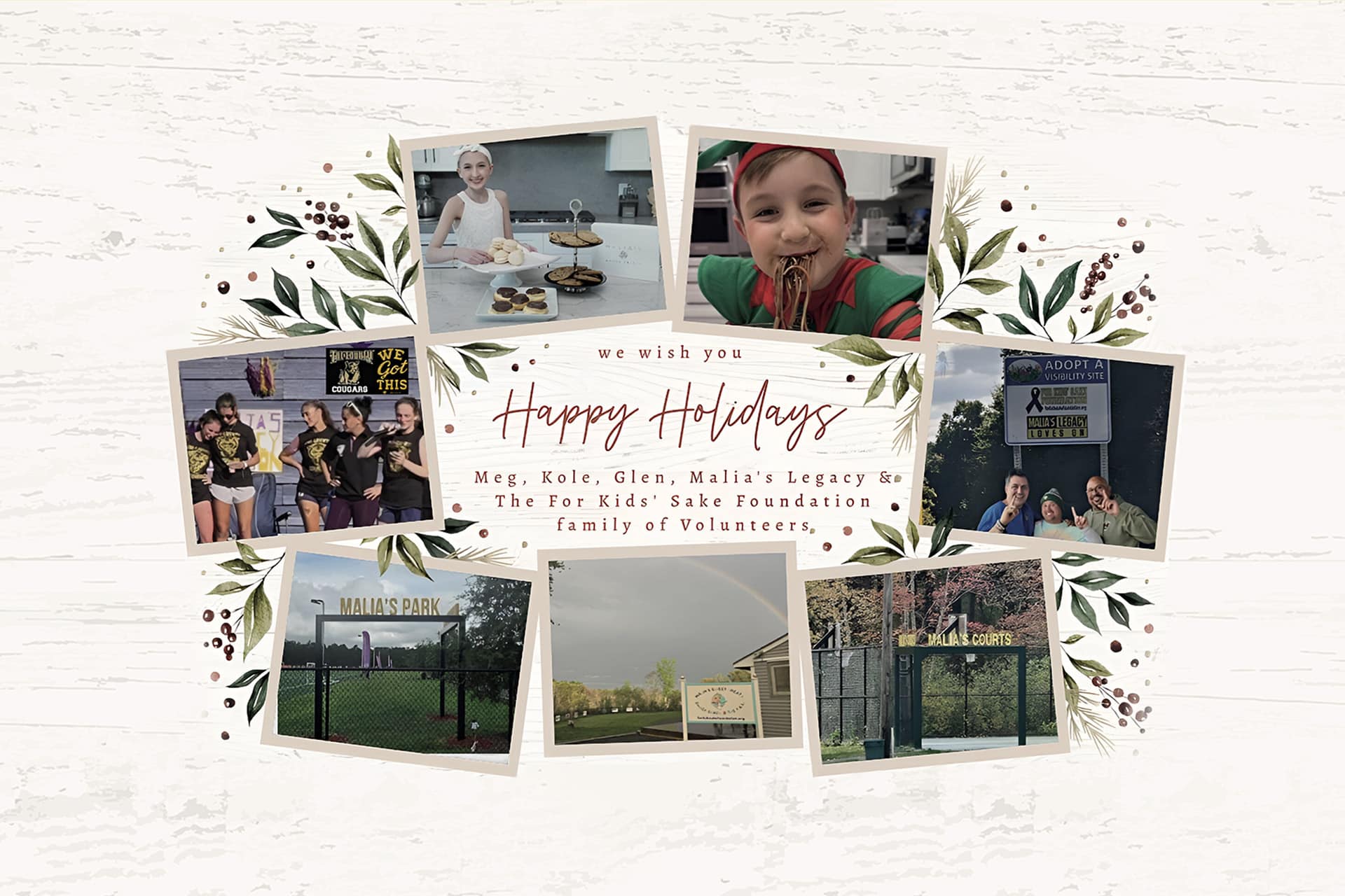 Holiday Fundraiser background